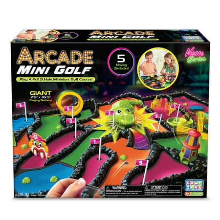 Game Zone Arcade Mini Golf, Interactive Tabletop Multiplayer Game, 6+
