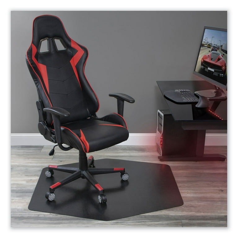 Game Zone Chair Mat, For Hard Floor/Medium Pile Carpet, 42 x 46, Black Game Zone Chair Mat, For Hard Floor/Medium Pile Carpet, 42 x 46, Black