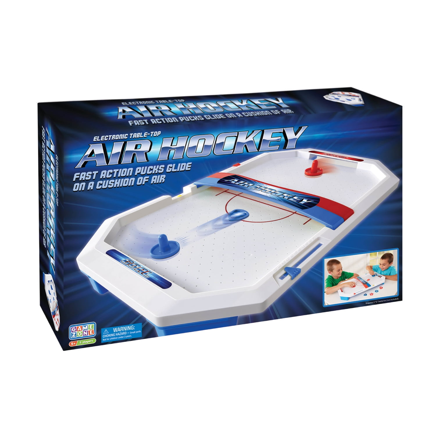 Game Zone Electronic Table-Top Air Hockey Game for Ages 5 and Up