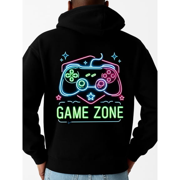 Game Zone Hoodie hoodies for men long sleeve black Warm and lightweight, suitable for winter sports and casual wear casual Casual Unisex Shirt Graphic Tee tshirts Vintage Unisex Shirt Cotton tshirts