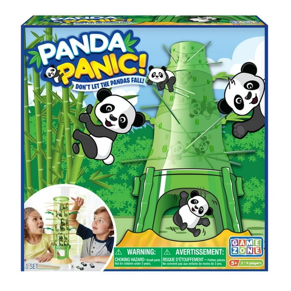 Game Zone Panda Panic - Test Your Skills in This Exciting Dexterity Challenge! - Hilarious Balancing Game for 2-4 Players Ages 5+