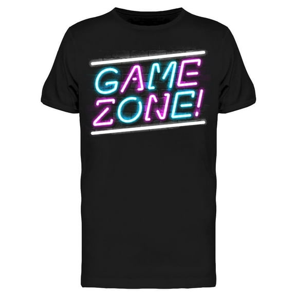 Game Zone Sign Font  T-Shirt Men -Image by Shutterstock, Male XX-Large
