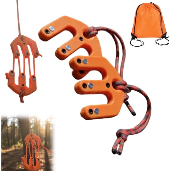 Game and Gear Hoist Block and Tackle, Portable Nylon Block and Tackle Pulley System, Ultralight Hunting Game Hoist, for Solo Backcountry Hunters