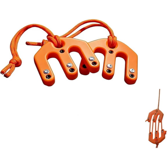 Game and Gear Hoist Block and Tackle Pulley System, Portable Nylon Block and Tackle Pulley System, Compact Game Lifting Tool for Backcountry Hunting