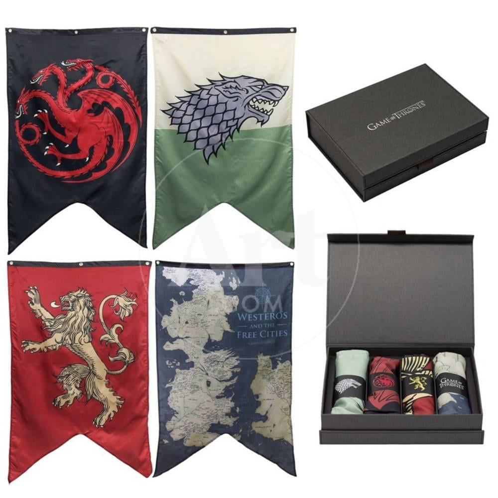 CATFISH CALHOUN Game of Thrones 4 Banner Giftbox Set Sold by Art.Com