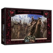 CMON A Song of Ice and Fire Tabletop Miniatures Dothraki Veterans Unit Box - Fearless Warriors of The Great Grass Sea, Strategy Game for Adults, Ages 14+, 2+ Players, 45-60 Minute Playtime, Made
