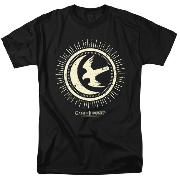Game of Thrones Arryn Burst Sigil Unisex Adult T-Shirt, Black, 4X-Large