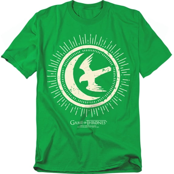 Game of Thrones Arryn Burst Sigil Unisex Adult T-Shirt, Kelly Green, X-Large