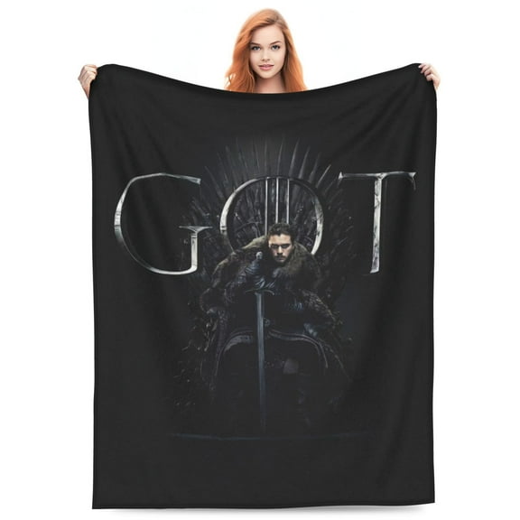 Game of Thrones Blanket Soft Cozy Fleece Plush Throw Blanket All Season Ultra Warm Lightweight Cartoon Blanket Gifts for Girls Boys Women Men