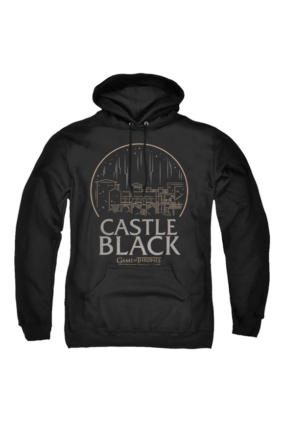 Game of Thrones Castle Black Unisex Adult Pull-Over Hoodie, Castle Black, Large