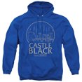 thumbnail image 1 of Game of Thrones Castle Black Unisex Adult Pull-Over Hoodie,Royal, Small, 1 of 5