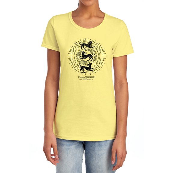 Game of Thrones Clegane Burst Sigil Women's T Shirt, Clegane Burst Sigil, Small