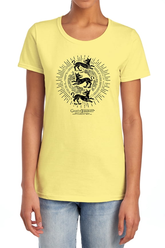 Game of Thrones Clegane Burst Sigil Women's T Shirt, Clegane Burst Sigil, Small