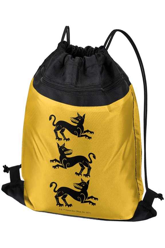 Game of Thrones Clegane Sigil Drawstring Backpack Sports Bag Sackpack 17" x 13", Perfect for Gym, Yoga or Practice