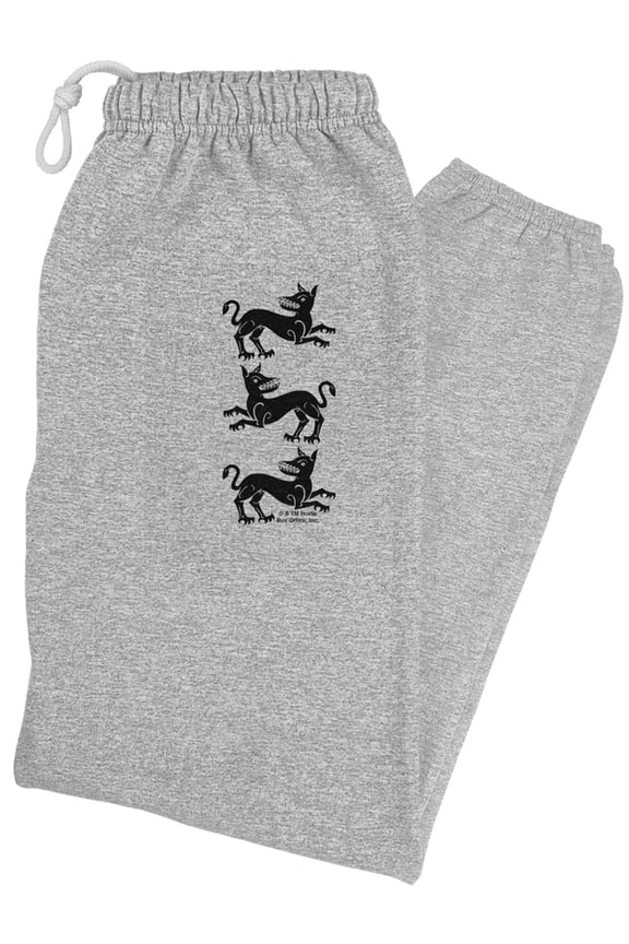 Game of Thrones Clegane Sigil Unisex Jogger Sweatpants for Men and Women, Athletic Heather, Medium
