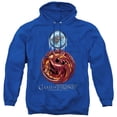 thumbnail image 1 of Game of Thrones Combined Targaryn And Stark Unisex Adult Pull-Over Hoodie,Royal, Small, 1 of 5