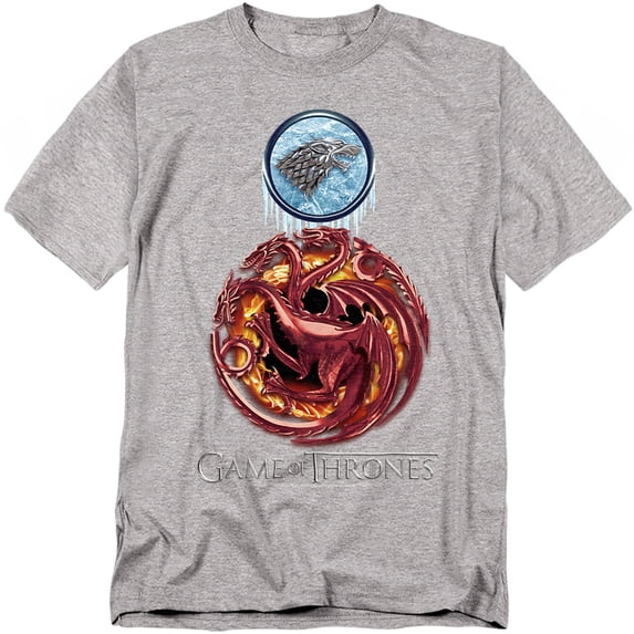 Game of Thrones T-Shirt Combined Targaryn And Stark Unisex Graphic Tee For Men & Women