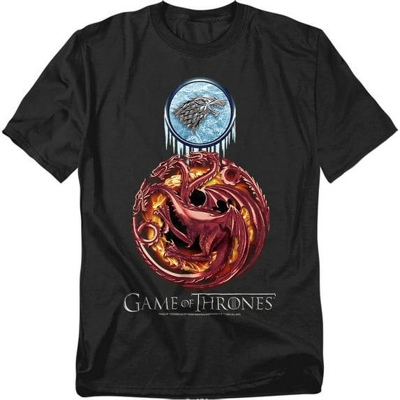Game of Thrones T-Shirt Combined Targaryn And Stark Unisex Graphic Tee For Men & Women