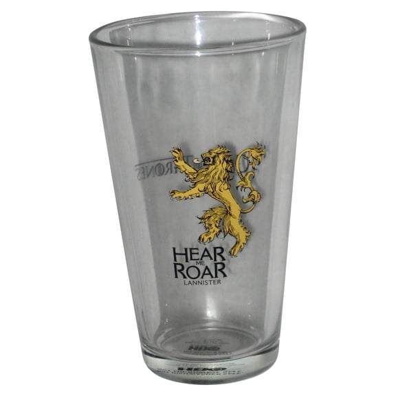 Game of Thrones Dark Horse Hear Roar Lannister Sigil Pint Glass