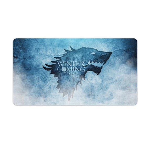 Game of Thrones Desk Pad Mouse Pad, Large Gaming Mouse Mat with Stitched Edges, Non-Slip Rubber Base Mous Mat for Office Computer Keyboard Laptop