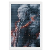 Game of Thrones Diamond Art Kits for Adults Diamond Art Gem Art Painting Full Drill Round Art Gem Painting Kit for Home Wall Decor