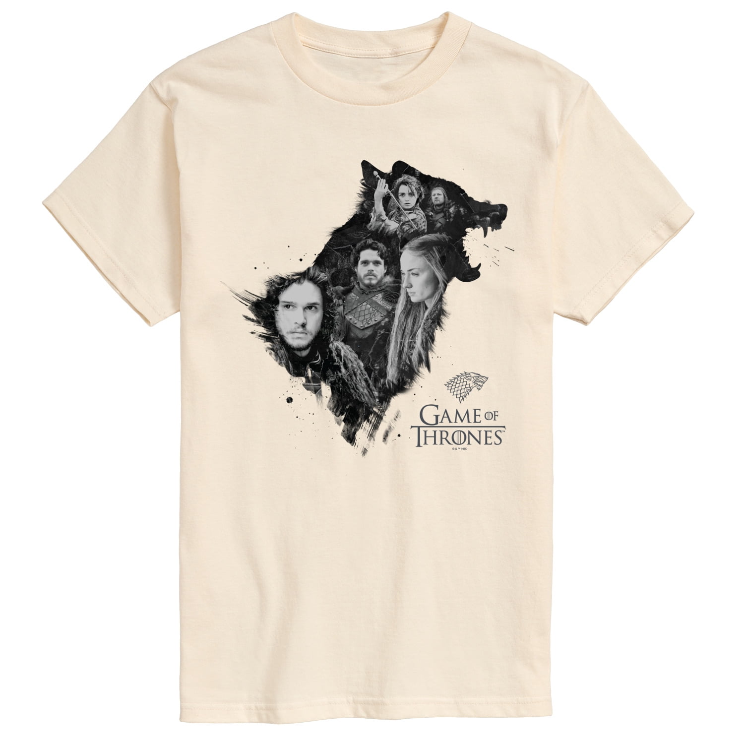 Game of Thrones - Dire Wolf Got - Men's Short Sleeve Graphic T-Shirt ...