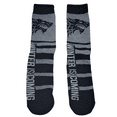 thumbnail image 1 of Game of Thrones Direwolf Crew Socks Black Gray Unisex 6-12 "Winter Is Coming", 1 of 4
