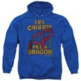 thumbnail image 1 of Game of Thrones Dragons With Fire Unisex Adult Pull-Over Hoodie,Royal, 3X-Large, 1 of 5