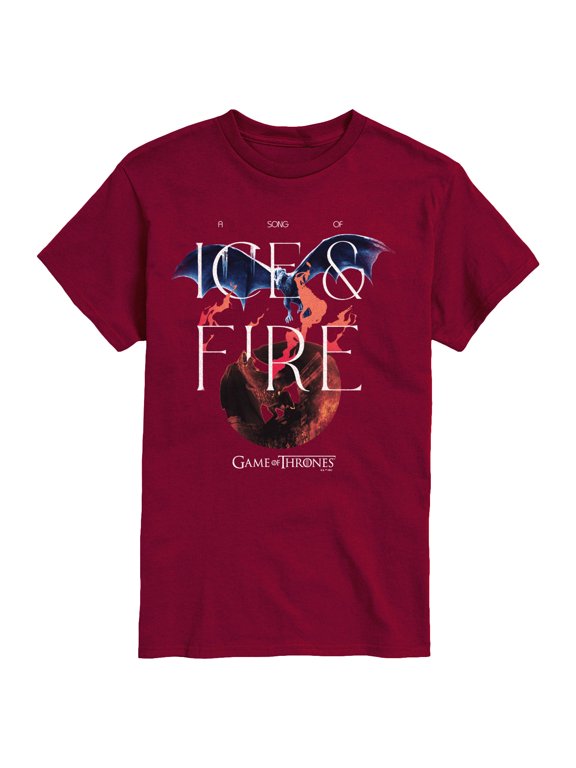 - Fire And Ice Got Men's Short Sleeve Graphic T-Shirt