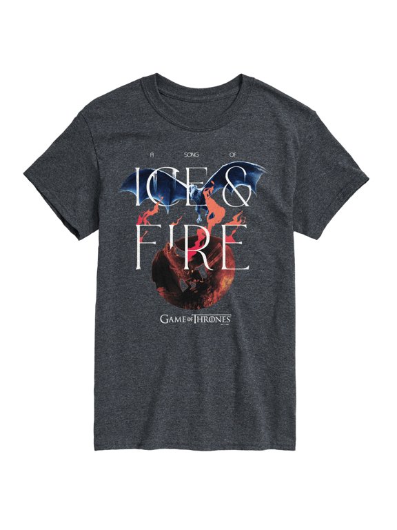 - Fire And Ice Got Men's Short Sleeve Graphic T-Shirt