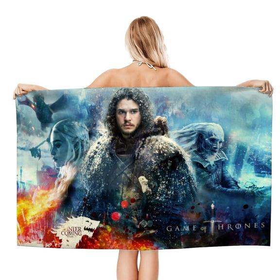 Game of Thrones Gifts Beach Towel for Women Girl Birthday Inspired Fan Bath Outdoor Music Lover