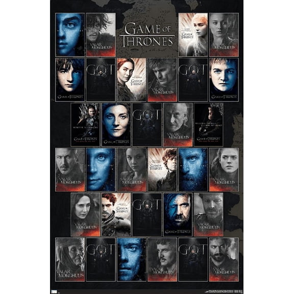 Game of Thrones - Grid Wall Poster, 14.725" x 22.375"