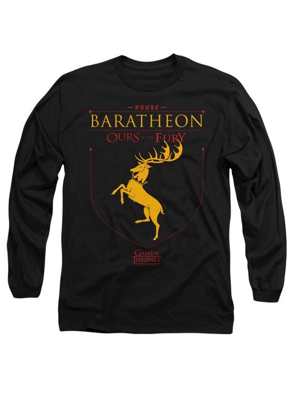 Game of Thrones House Baratheon Sigil Unisex Adult Long-Sleeve T Shirt,House Baratheon Sigil, Medium