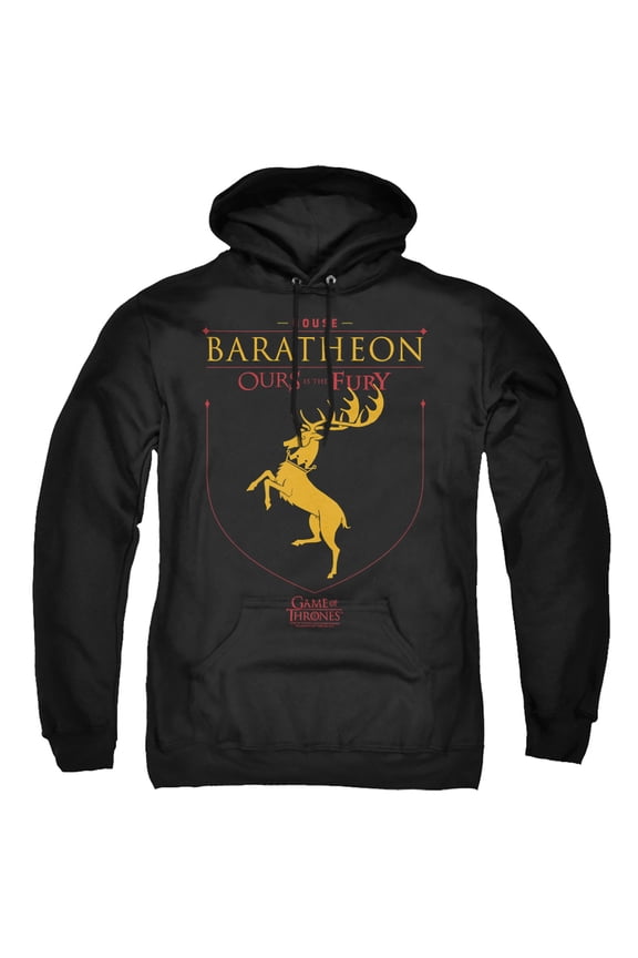 Game of Thrones House Baratheon Sigil Unisex Adult Pull-Over Hoodie, House Baratheon Sigil, Large