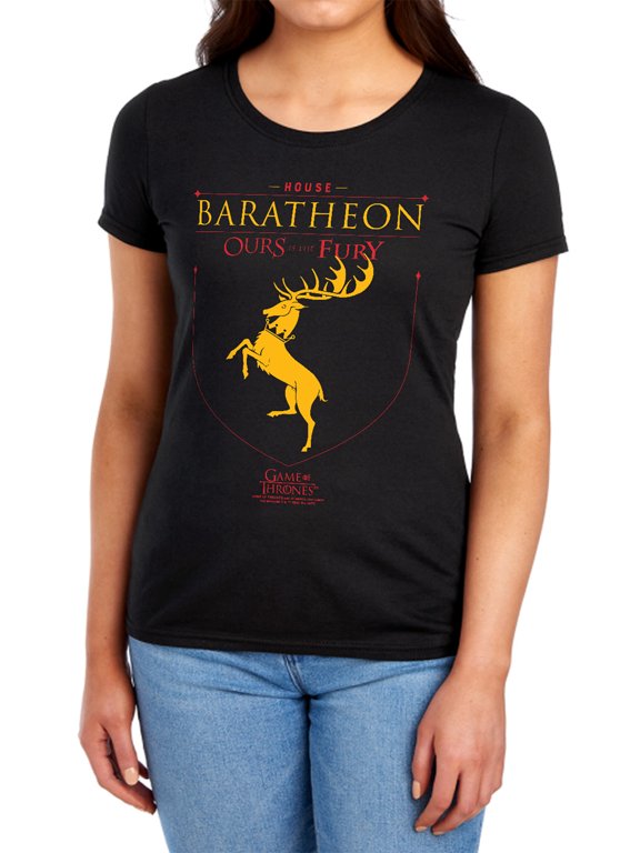 Game of Thrones House Baratheon Sigil Women's T Shirt, House Baratheon Sigil, Large