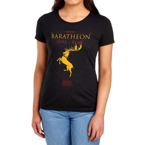 Game of Thrones House Baratheon Sigil Women's T Shirt, House Baratheon Sigil, Small