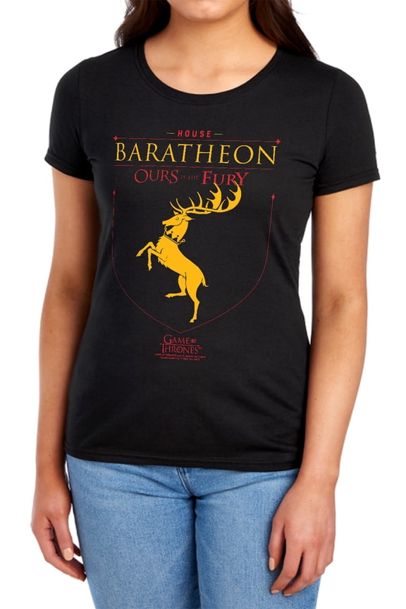 Game of Thrones House Baratheon Sigil Women's T Shirt, House Baratheon Sigil, Small