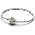 thumbnail image 1 of Pandora Game of Thrones House Sigil Clasp Pandora Moments Studded Chain Bracelet, 1 of 2