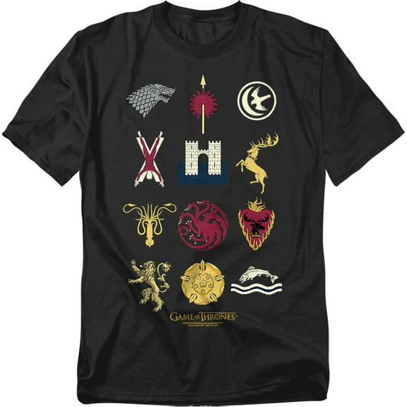 Game of Thrones T-Shirt House Sigils Unisex Graphic Tee For Men & Women