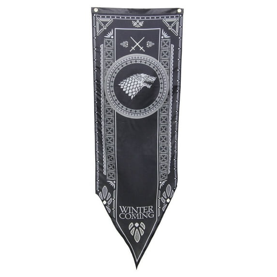 Game of Thrones House Stark 20 x 60 Fabric Tournament Banner Sold by Art.Com