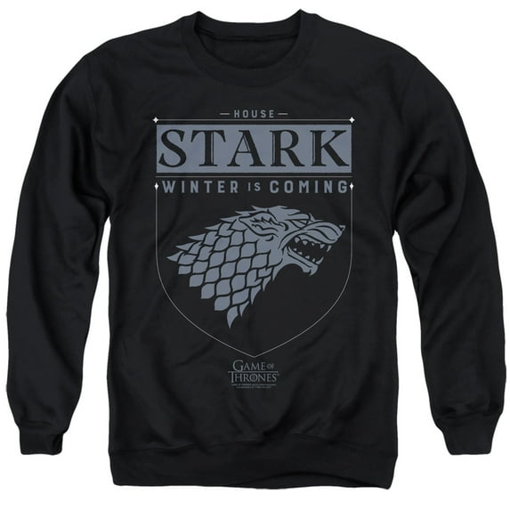 Game of Thrones House Stark Sigil Unisex Adult Crewneck Sweatshirt,House Stark Sigil, Large