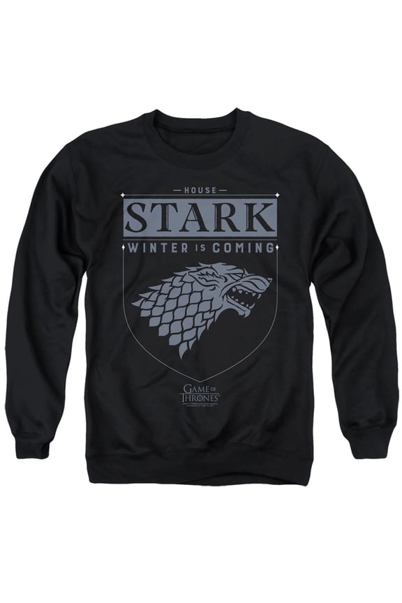 Game of Thrones House Stark Sigil Unisex Adult Crewneck Sweatshirt,House Stark Sigil, Small