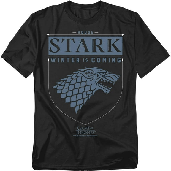 Game of Thrones House Stark Sigil Unisex Adult T-Shirt, Purple, 3X-Large