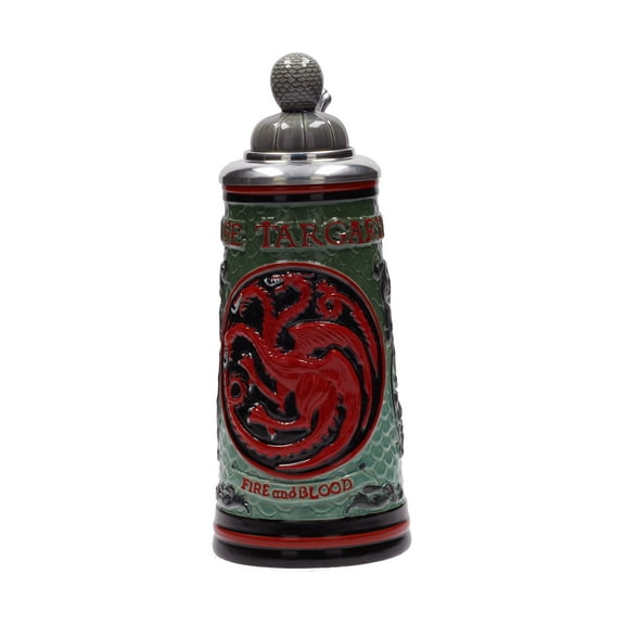 SD Toys Game of Thrones House Targaryen Beer Stein | Ceramic Drinking Mug | 22 Oz.