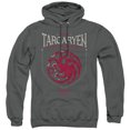 thumbnail image 1 of Game of Thrones House Targaryen Sigil Unisex Adult Pull-Over Hoodie,Charcoal, Small, 1 of 5