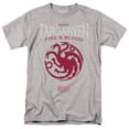 thumbnail image 1 of Game of Thrones House Targaryen Sigil Unisex Adult T-Shirt, Athletic Heather, 4X-Large, 1 of 6
