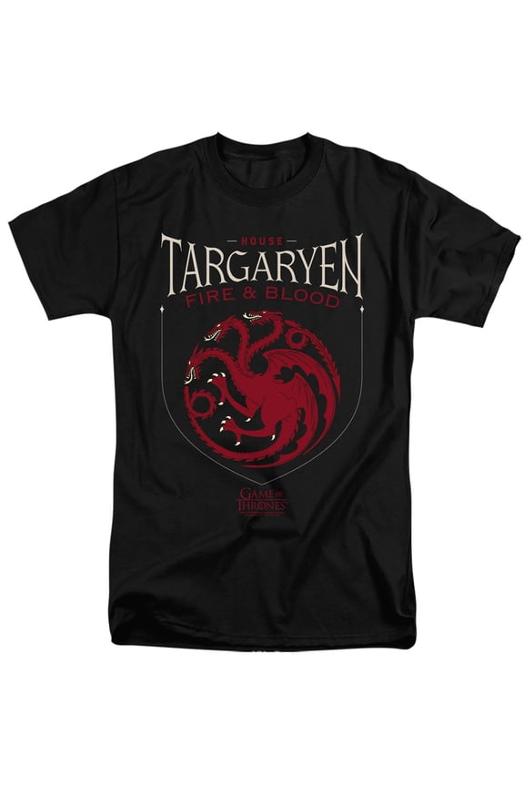 Game of Thrones House Targaryen Sigil Unisex Adult Tall T Shirt,House Targaryen Sigil, 3X-Large