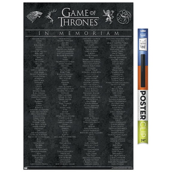 Game of Thrones - In Memoriam Wall Poster, 22.375" x 34"