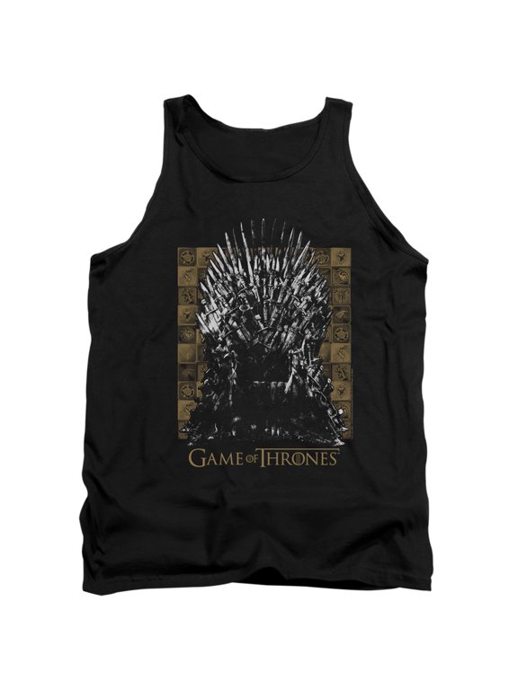 Game of Thrones Iron Throne Unisex Adult Tank Top,Black, Large