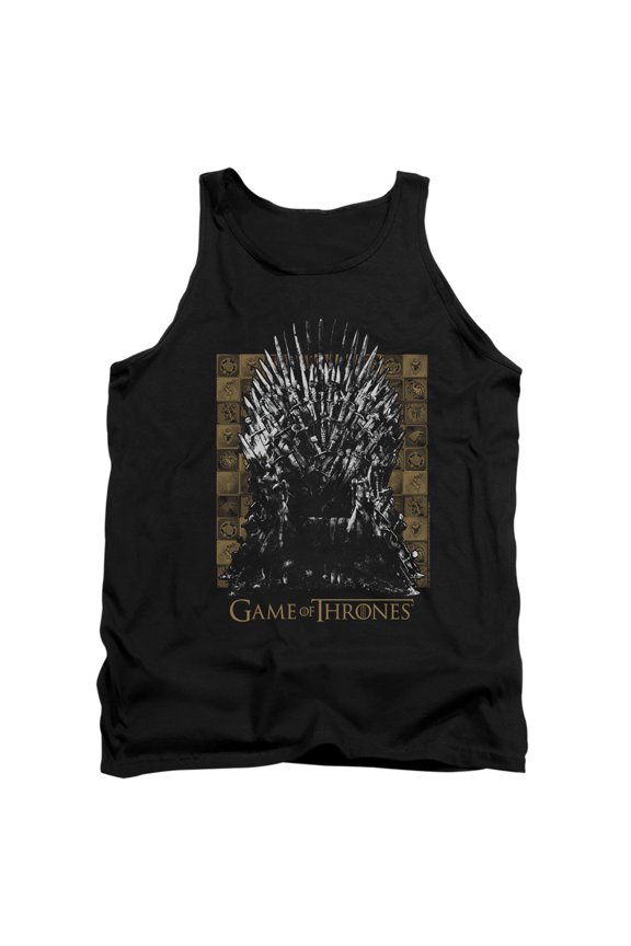 Game of Thrones Iron Throne Unisex Adult Tank Top,Black, Small